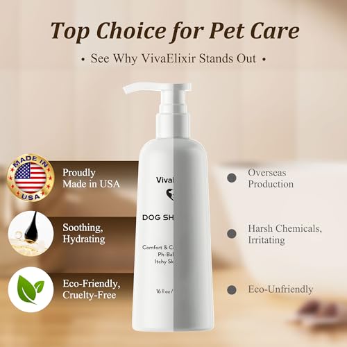 VivaElixir Oatmeal & Aloe Dog Shampoo And Conditioner