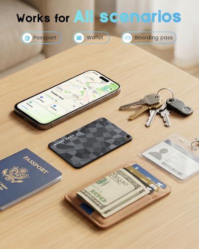 NozlaID 2026 Wallet Tracker Card Slim Tracking Card