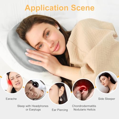 RQUXMT Piercing Pillow For Side Sleepers With Ear Hole