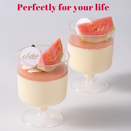 UrbanRoots 300 Pack Clear Plastic Dessert Cups (5 Oz)