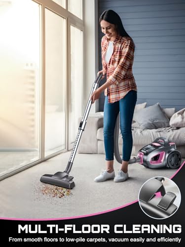 PKUYIE Canister Vacuum Cleaner