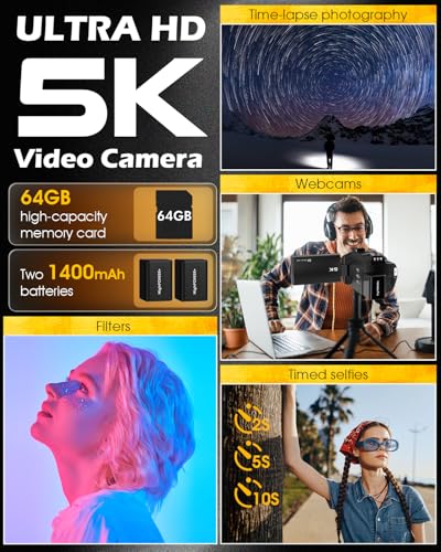 Anteam 5K Video Camera Camcorder