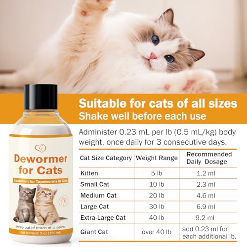 WOMRICH Tapeworm Treatment For Cats