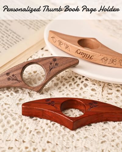 Fujiaming Custom Wood Thumb Book Page Holder
