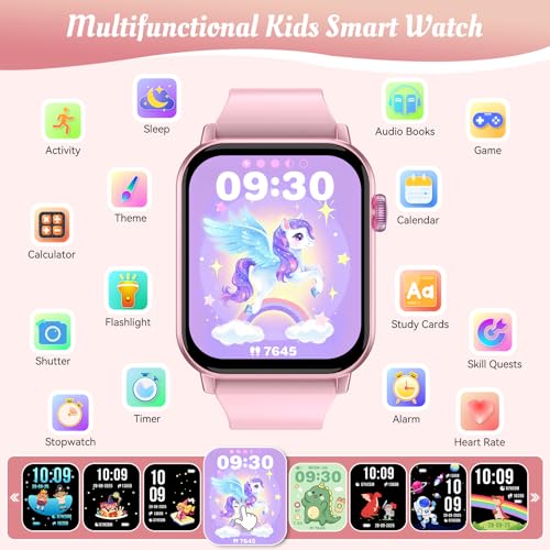 Ganopterygon Smart Watch For Kids (Black)
