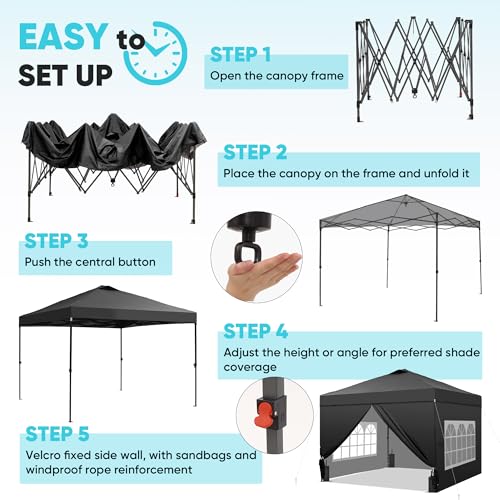 GDY 12x12 Pop Up Canopy Patio Carpas