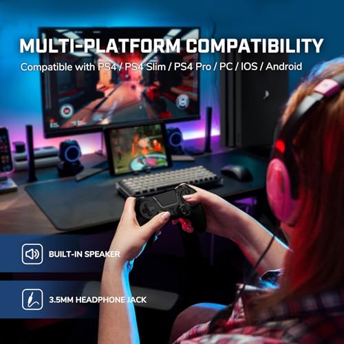 Bcofo 2 Pack Wireless PS4 Controller