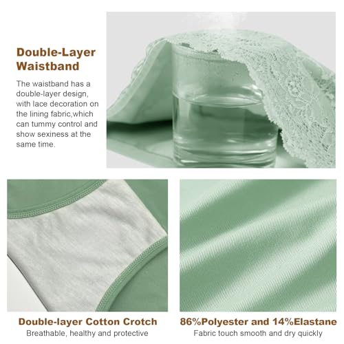 BOKIOW Women's High Waisted Underwear