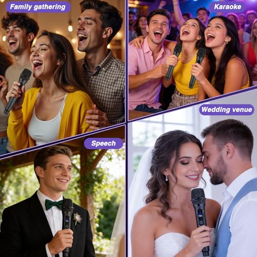 AURGIC Dual Handheld Cordless Mic System