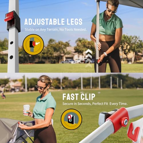 One Push Setup Central Lock Canopy Wheeled Bag