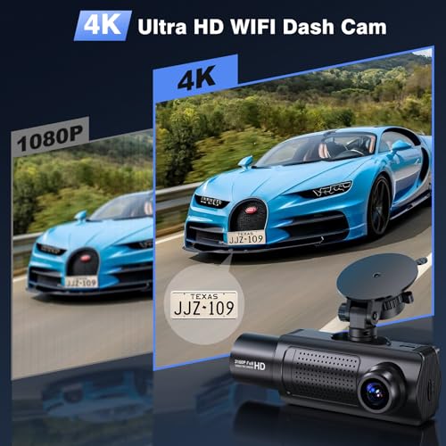 Shrinluck Wifi Dash Cam Front And Rear Inside