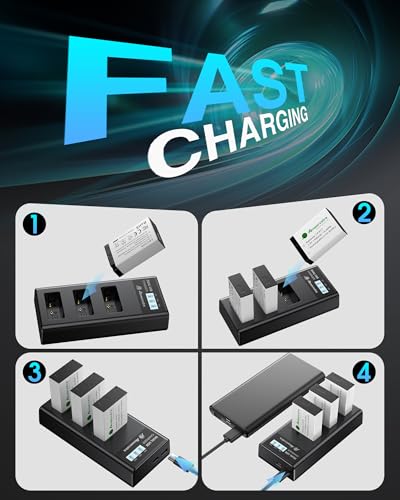 Powerextra Pro LP-E17 Battery & 3-Slot Charger