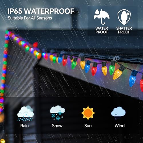 FANCILLUMA Smart C9 Christmas Lights Outdoor