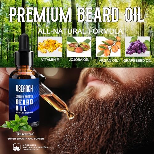 Vsearch Heated Beard Straightener Brush For Men