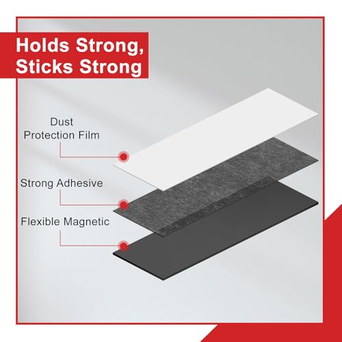 Pack Of 10 Magnetic Strips Self