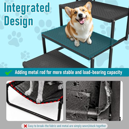 6 Steps Foldable Dog Steps For Truck