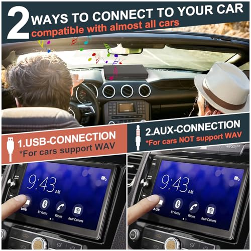 External Car CD Player With Steering Wheel Remote