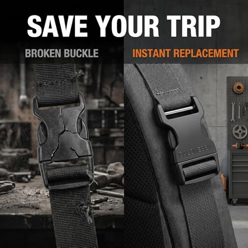 2 Pack Side Release Buckle With Screw Pin